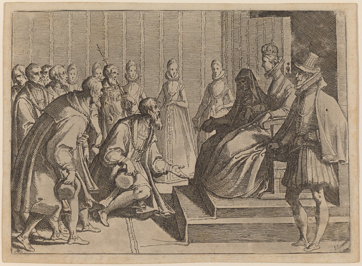 Margaret of Austria Giving Audience to a Nobleman by Raffaello Schiaminossi