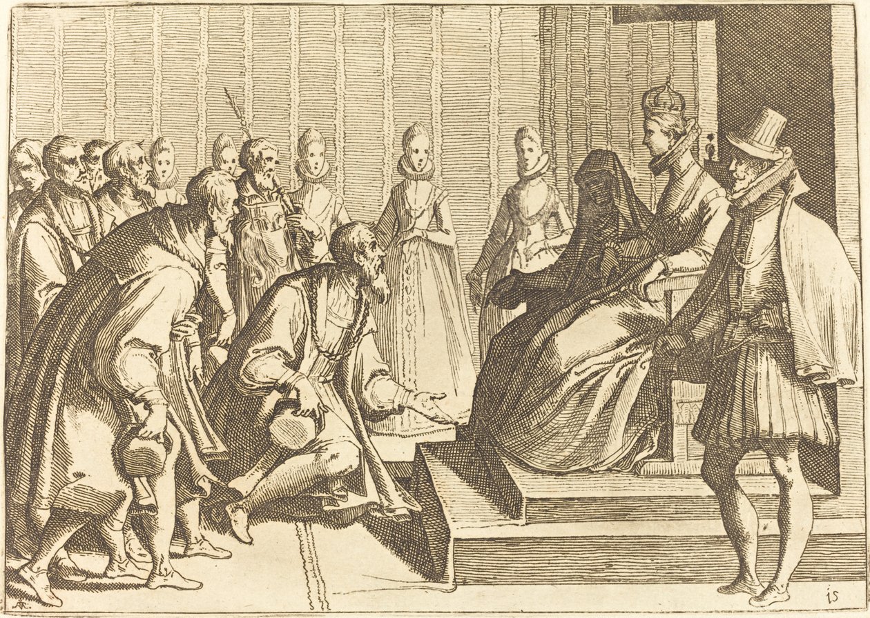 Margaret of Austria Giving Audience to a Nobleman by Raffaello Schiaminossi