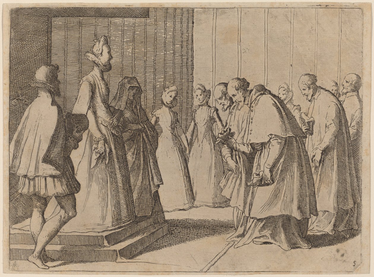 Margaret of Austria Receiving the Homage of Cardinals and Prelates by Raffaello Schiaminossi