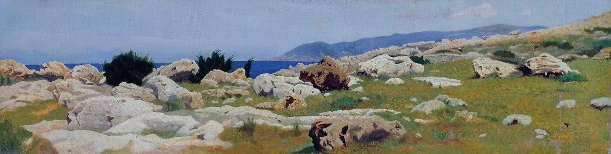 Castiglioncello from Punta del Bocca by Raffaello Sernesi