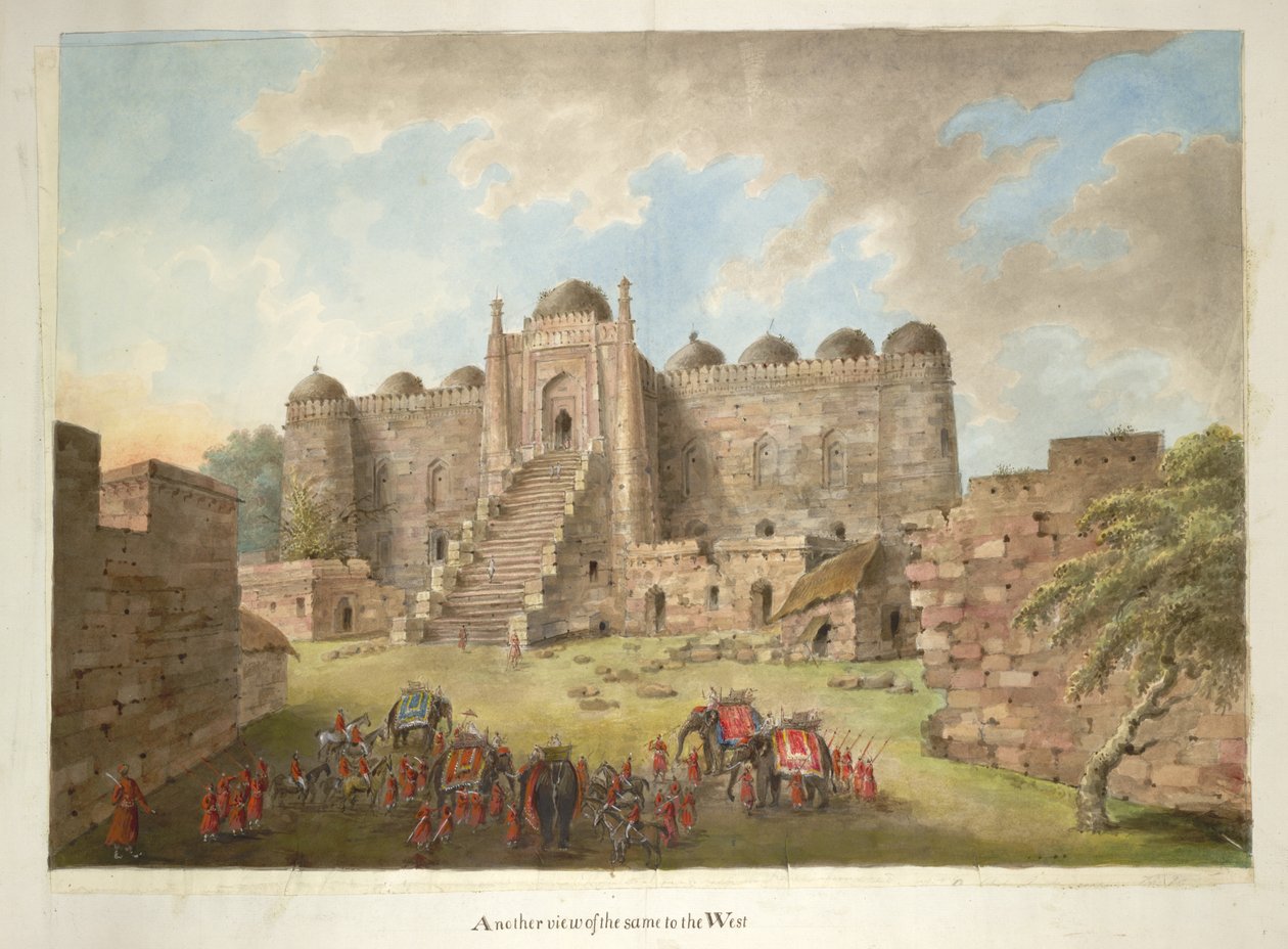The Entrance Courtyard and East Facade to the Kalan Masjid. Lady Hastings
