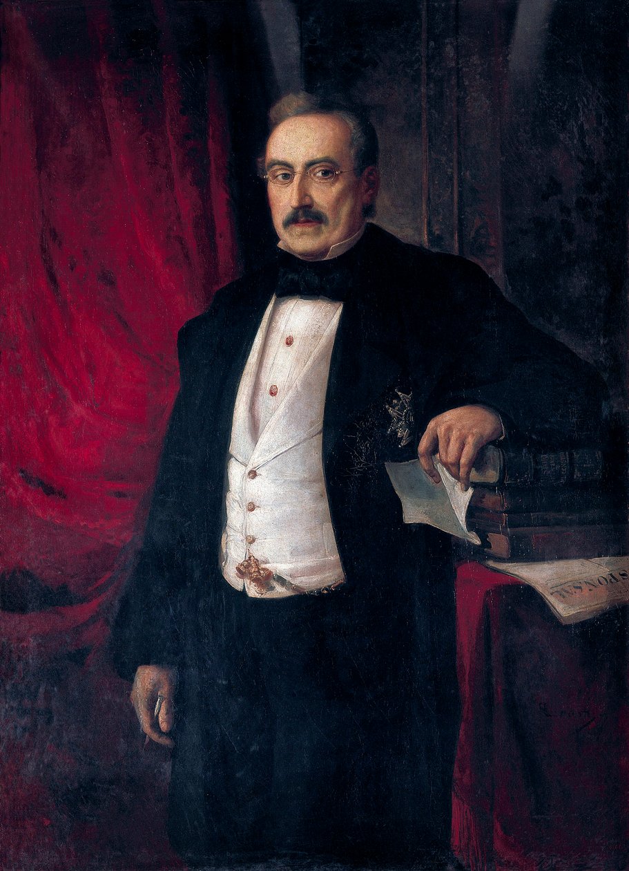 Portrait of writer and economist Buenaventura Carlos Aribau (1798-1862) by Ramón Martí Alsina