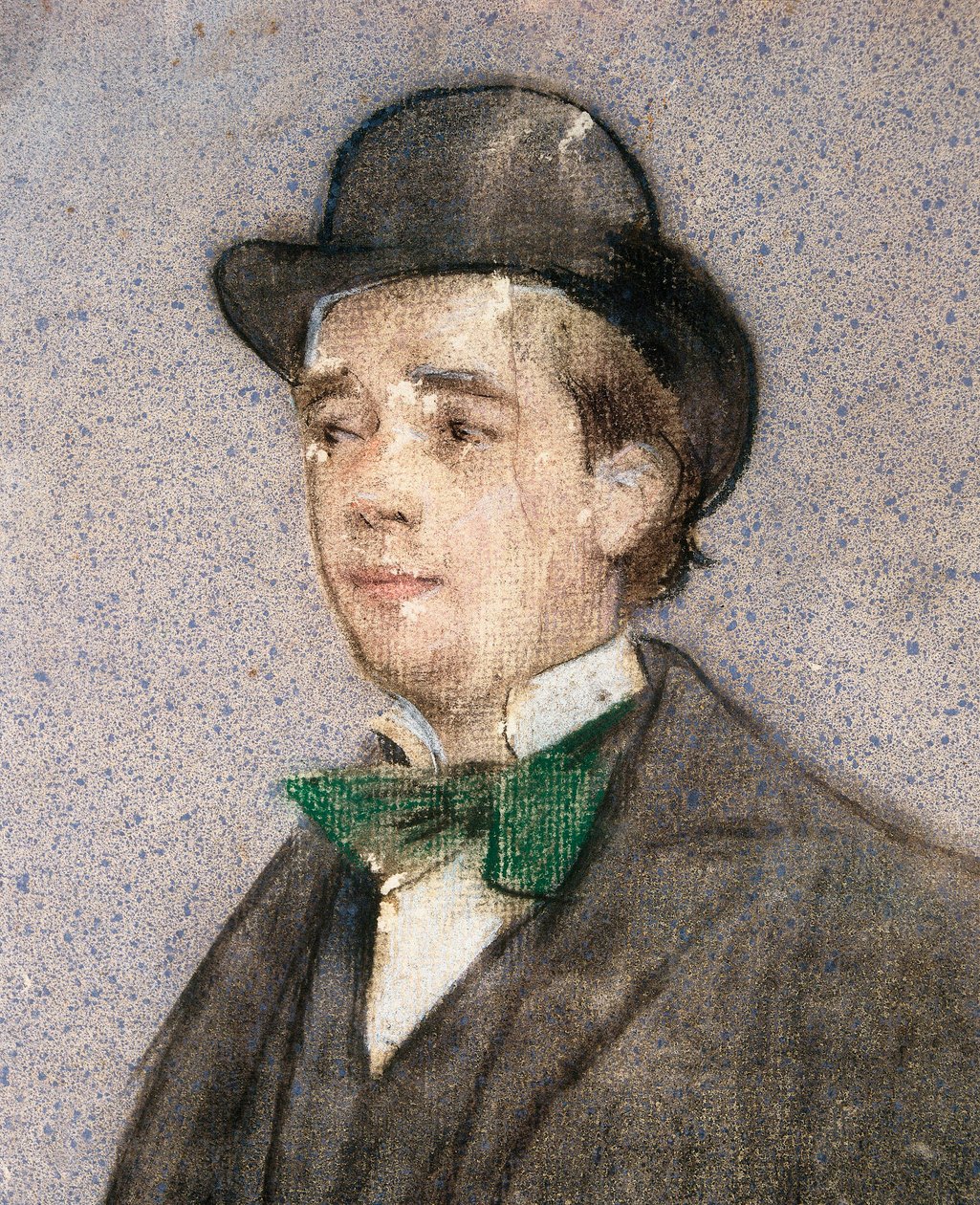Portrait of Adria Gual (1872-1943) Spanish playwright by Ramon Casas i Carbo