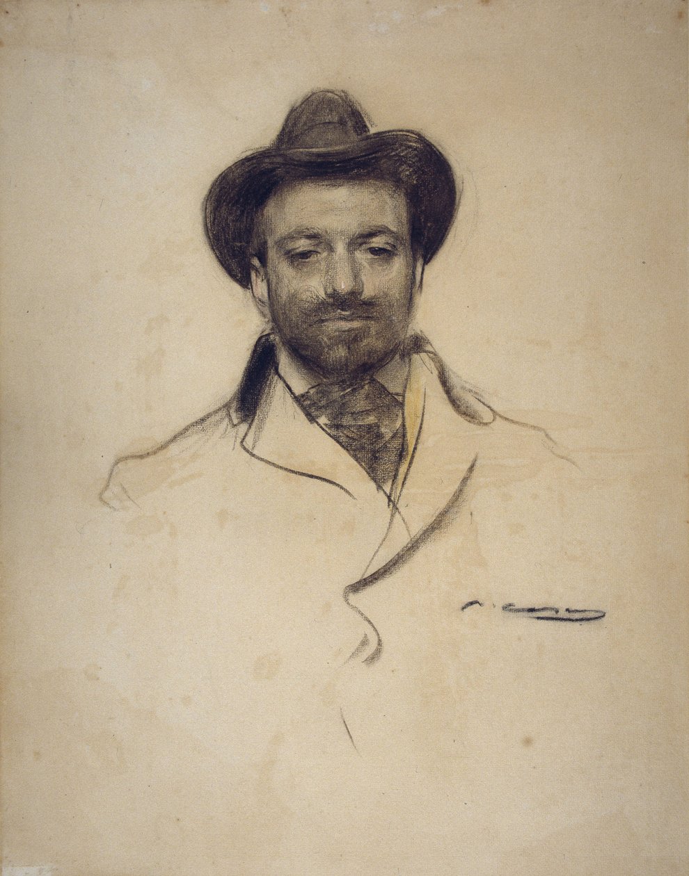 Portrait of Josep Maria Sert 1874-1945 by Ramon Casas i Carbo