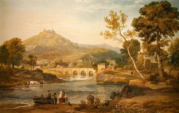 Llangollen, Wales by Ramsay Richard Reinagle