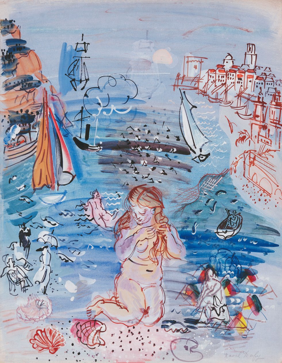 Amphitrite in the Port of Marseilles, c.1927-30 by Raoul Dufy