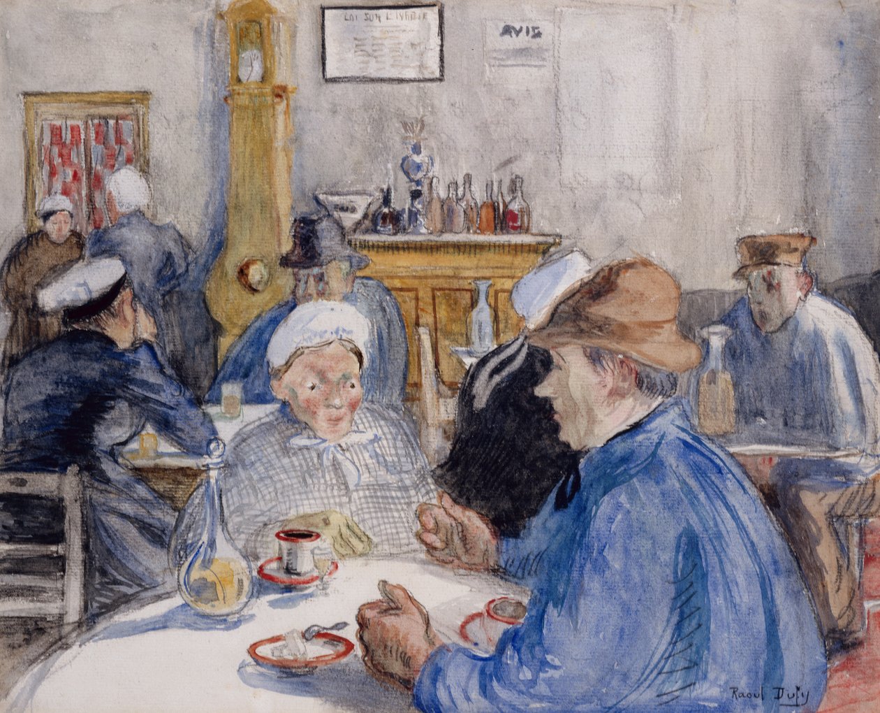 At the Cafe by Raoul Dufy