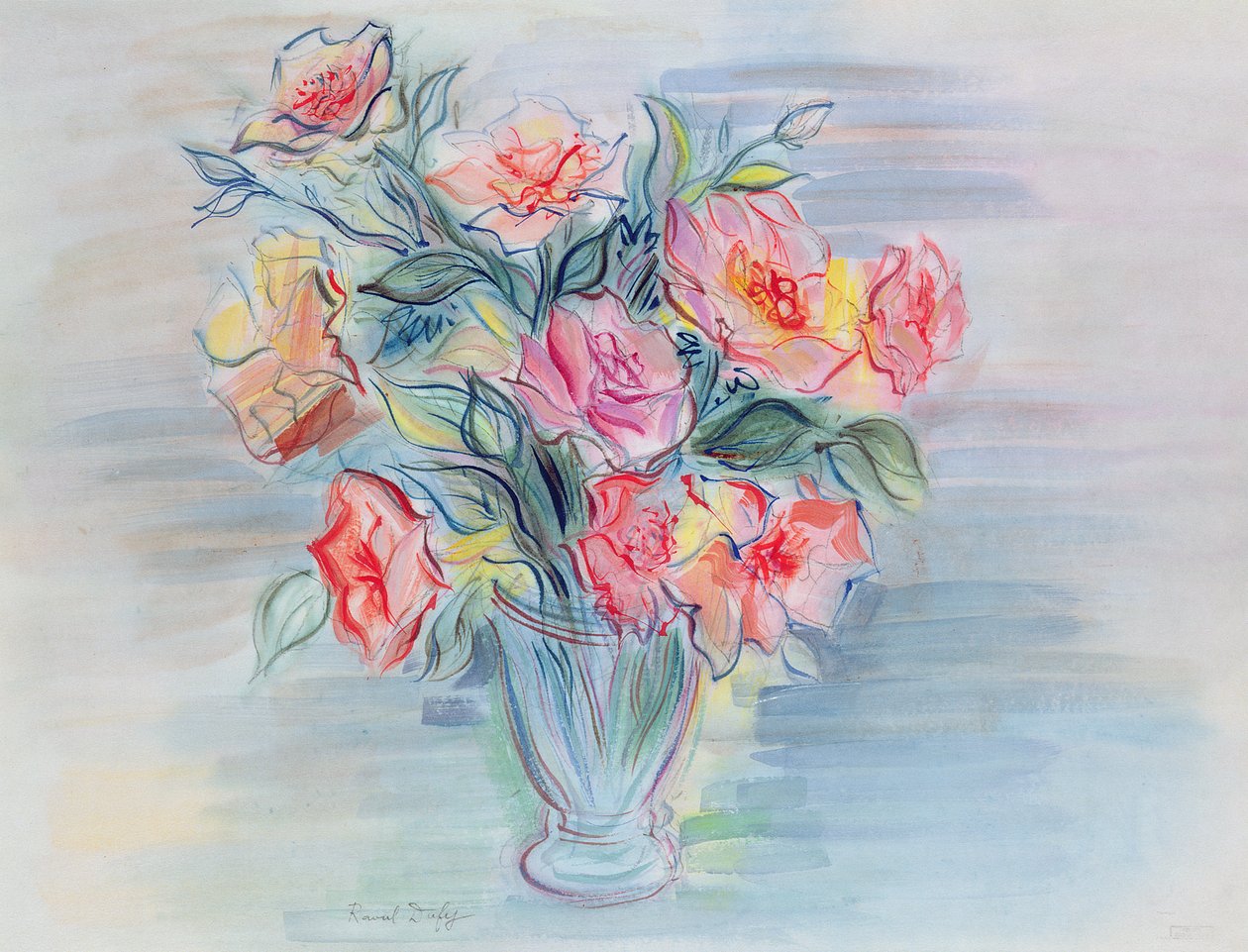 Bunch of Flowers in a Vase by Raoul Dufy