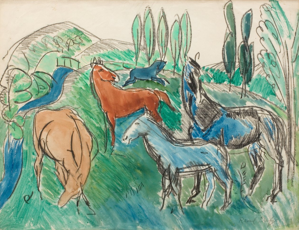 In the Meadows of Eure by Raoul Dufy