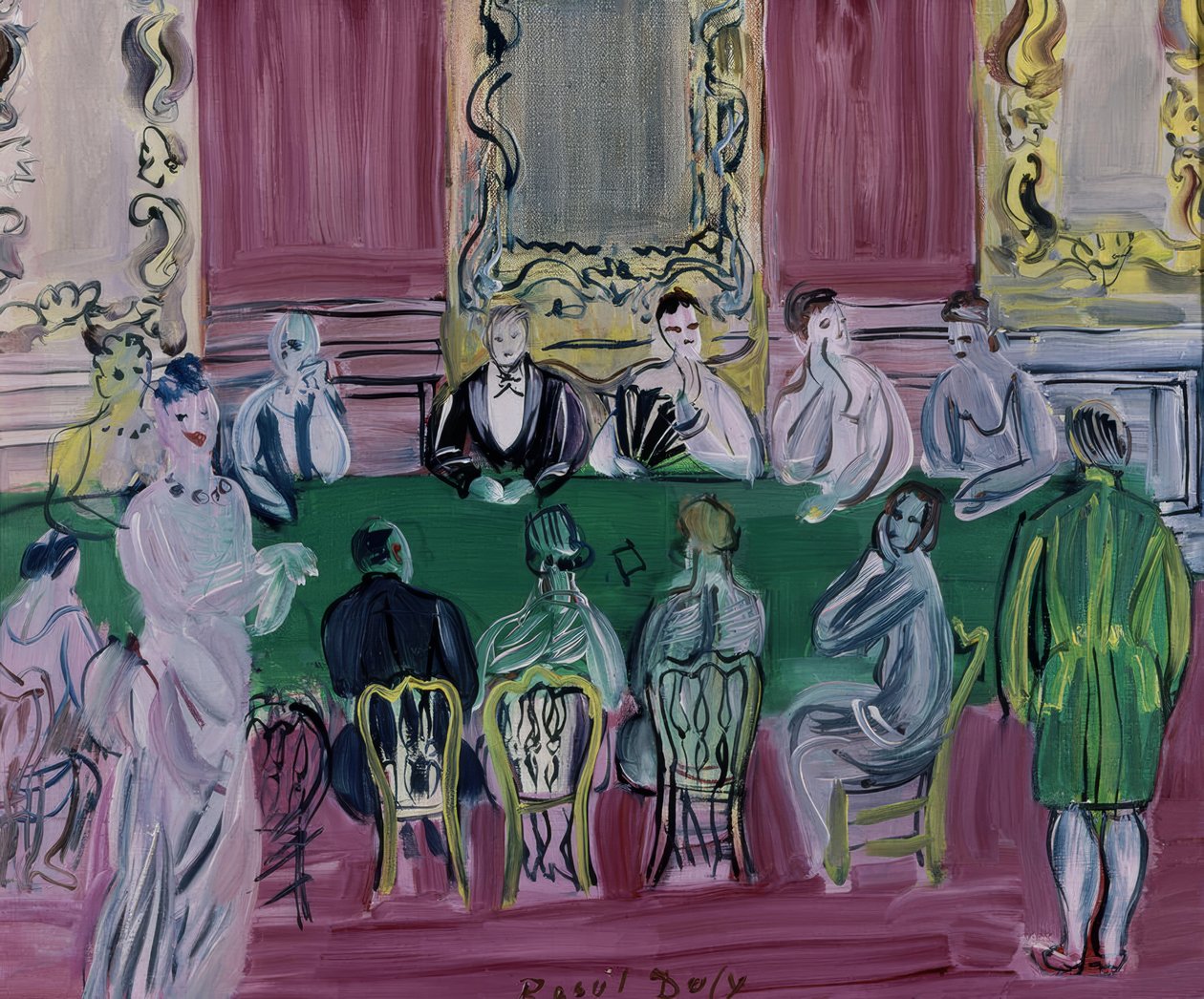 The Baccarat Game by Raoul Dufy