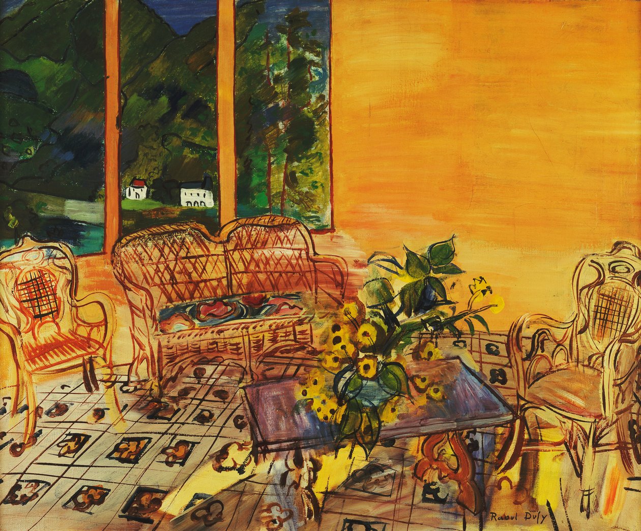 Interior, Vernet les Bains by Raoul Dufy