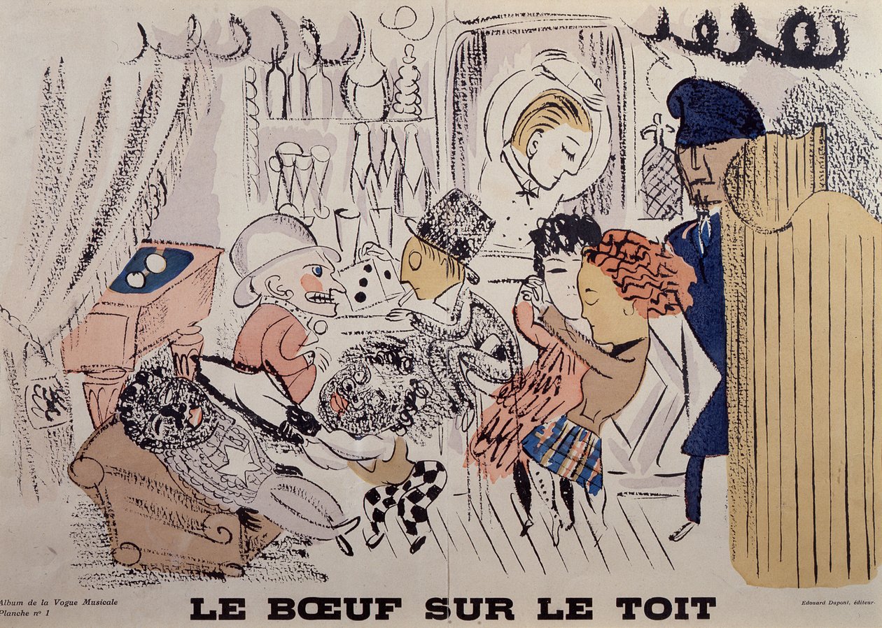 Le Boeuf sur le Toit, Illustration from the First Issue of 