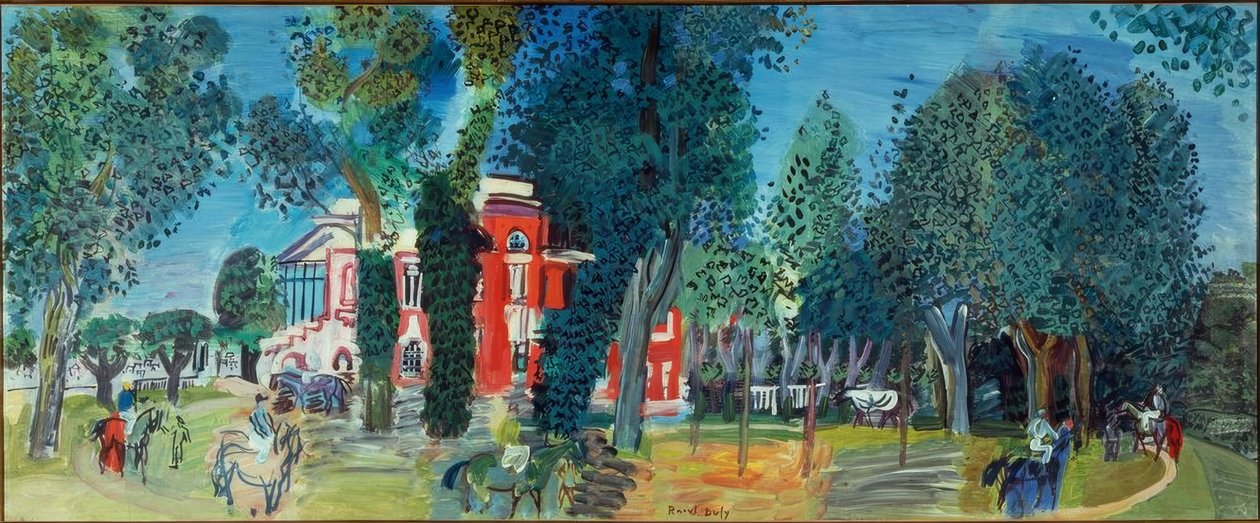 The Paddock of Deauville by Raoul Dufy