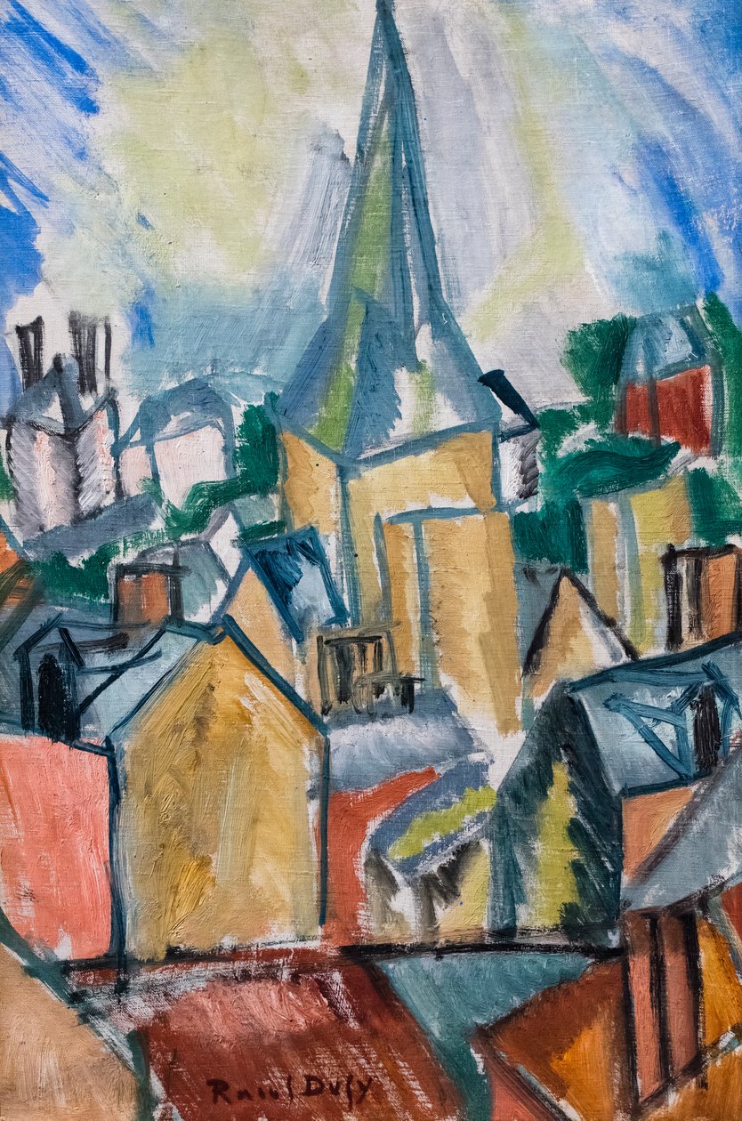 The Church of Saint-Vincent at Le Havre, circa 1909 by Raoul Dufy