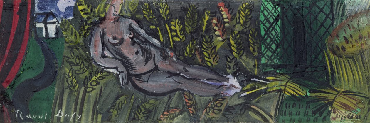 Nymph Reclining in the Wheat by Raoul Dufy