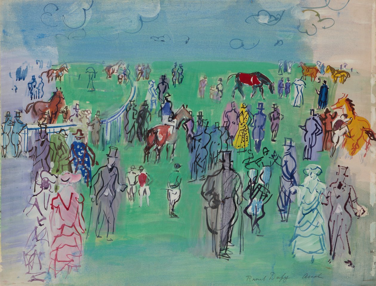 Paddock at Ascot by Raoul Dufy