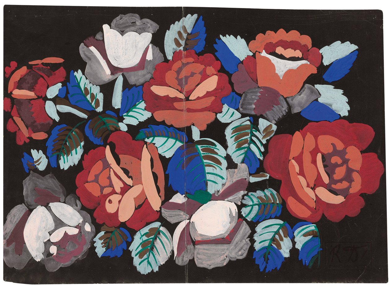 Red and Pink Roses by Raoul Dufy