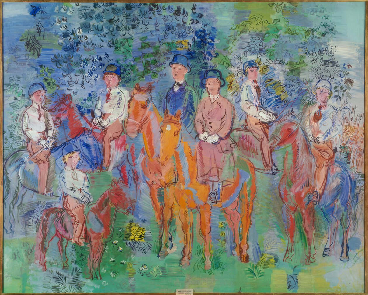 The Horsemen in the Woods by Raoul Dufy