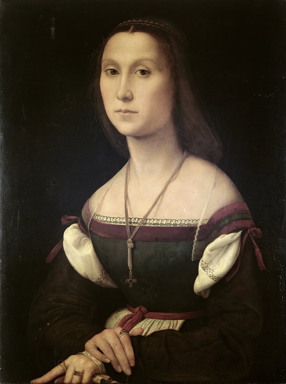 Portrait of a Woman (La Muta) (detail) by Raffaello Sanzio Raphael