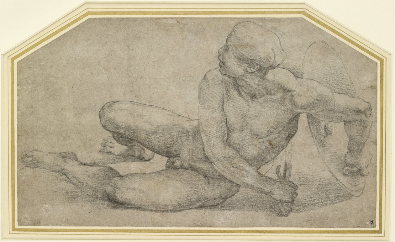 Recumbent Figure of a Soldier by Raffaello Sanzio Raphael