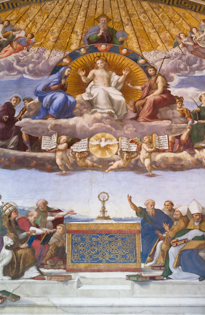 Disputation of the Holy Sacrament by Raphael (1483 1520)