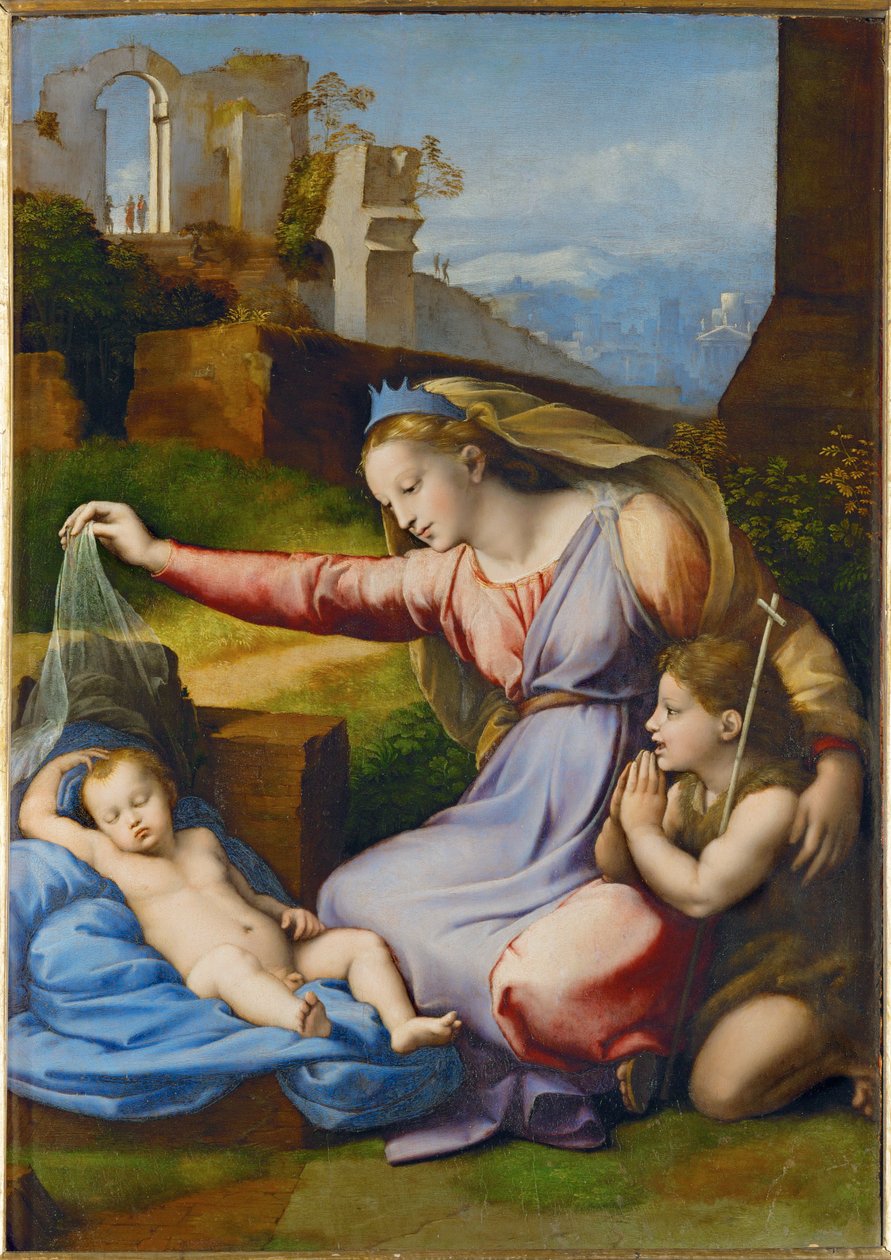 The Virgin with the Blue Coronet by Raphael (1483 1520)