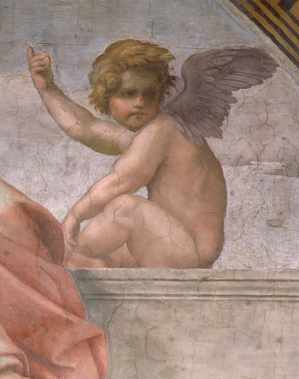 Putto Portraying Faith (Detail) by Raphael (1483 1520)