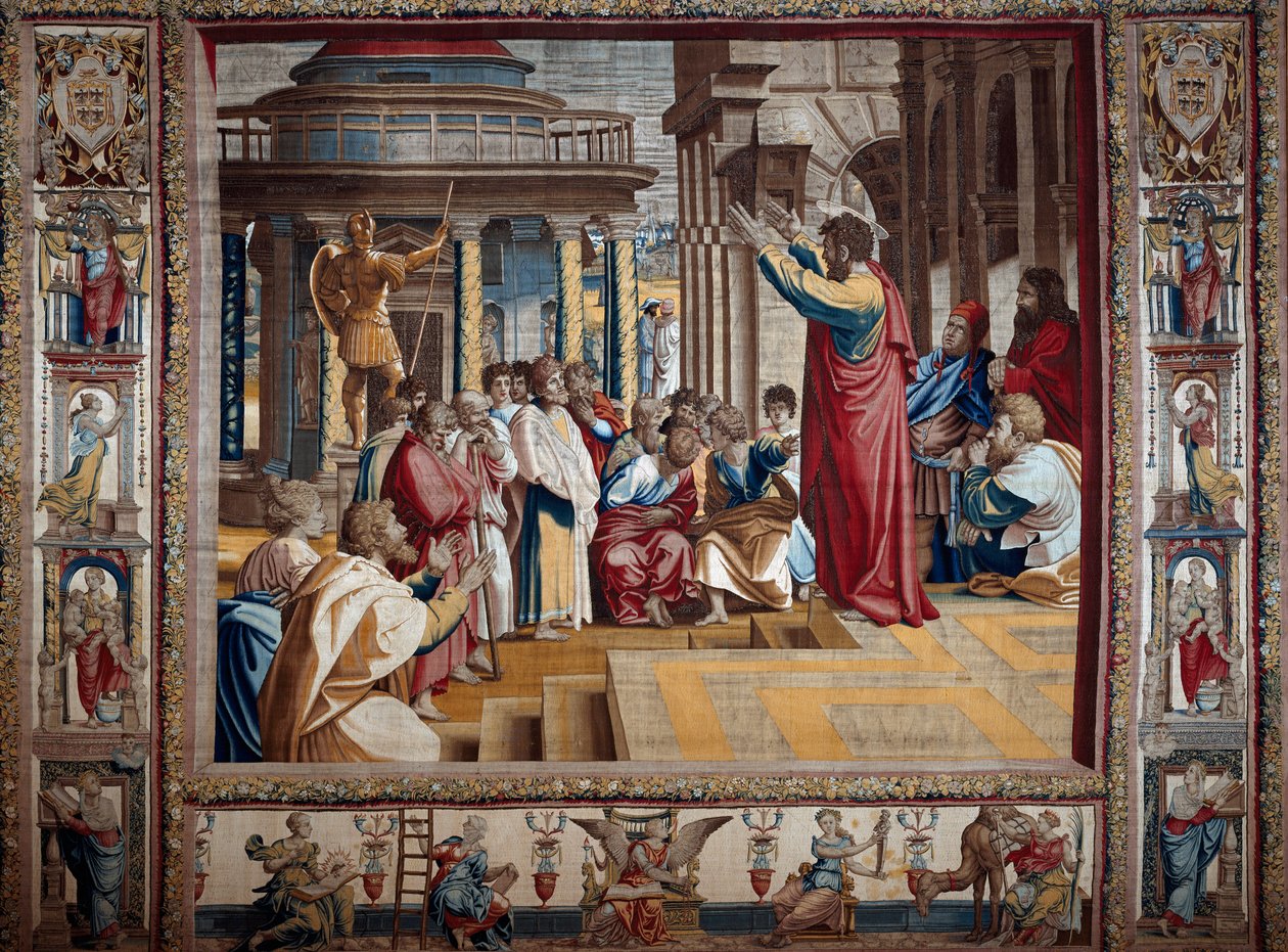 Saint Paul Preaching in the Areopagus of Athens by after Raphael