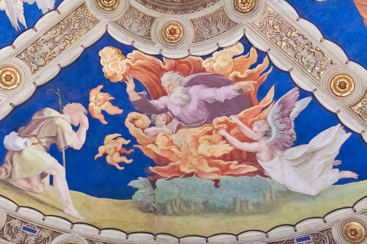 Moses Before the Burning Bush by Raphael (1483 1520)