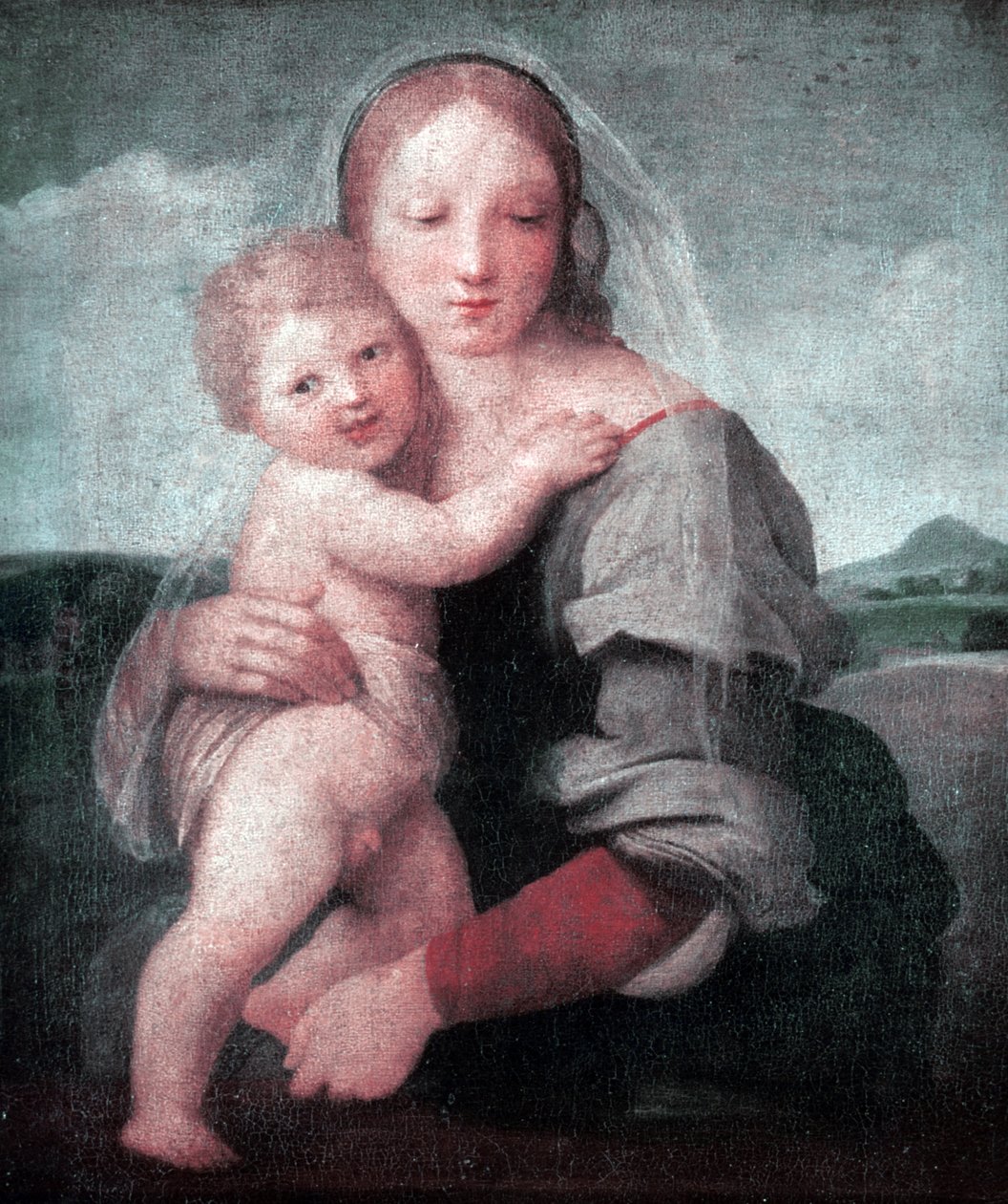 The Madonna and Child (Madonna of the tower) by Raphael