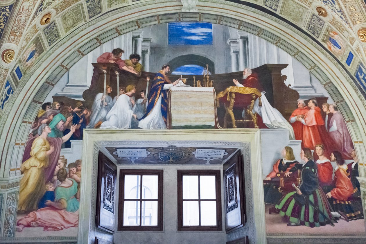 The Mass at Bolsena, room of Heliodorus by Raphael (1483 1520)