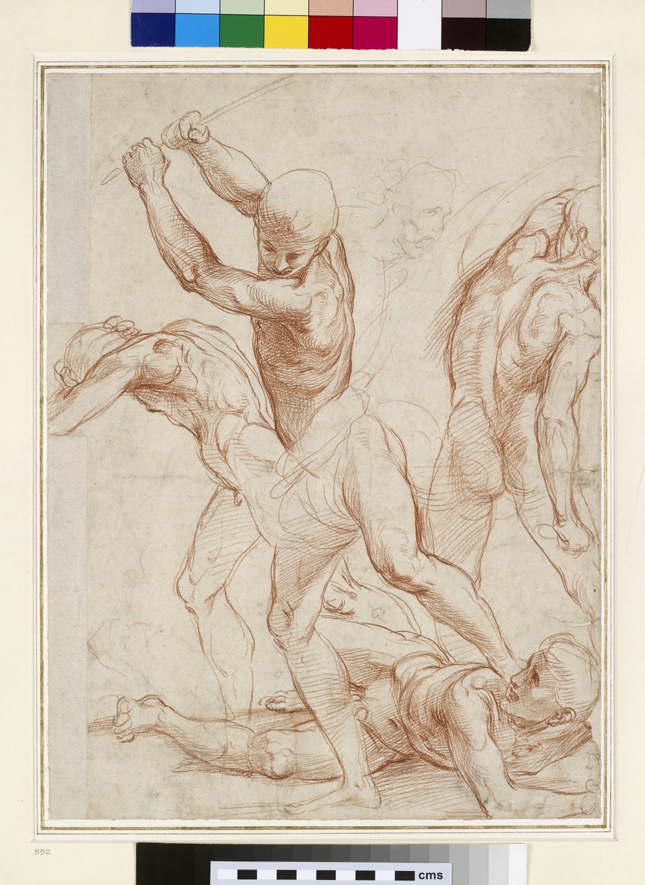 Combat of nude Men by Raffaello Sanzio Raphael