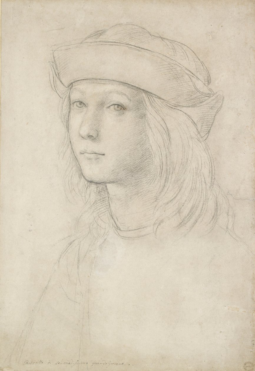 Portrait of an unknown Youth possibly a self-portrait by Raphael