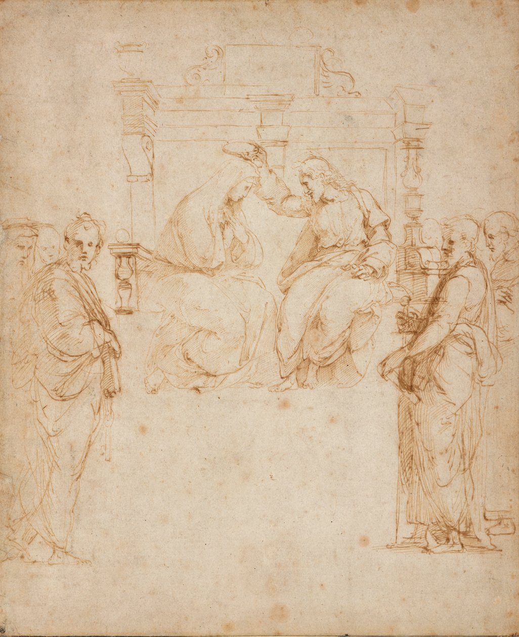 The Coronation of the Virgin by Raphael: Fine art print