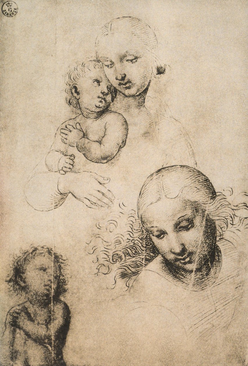 Study for a Madonna and Child by Raffaello Sanzio Raphael