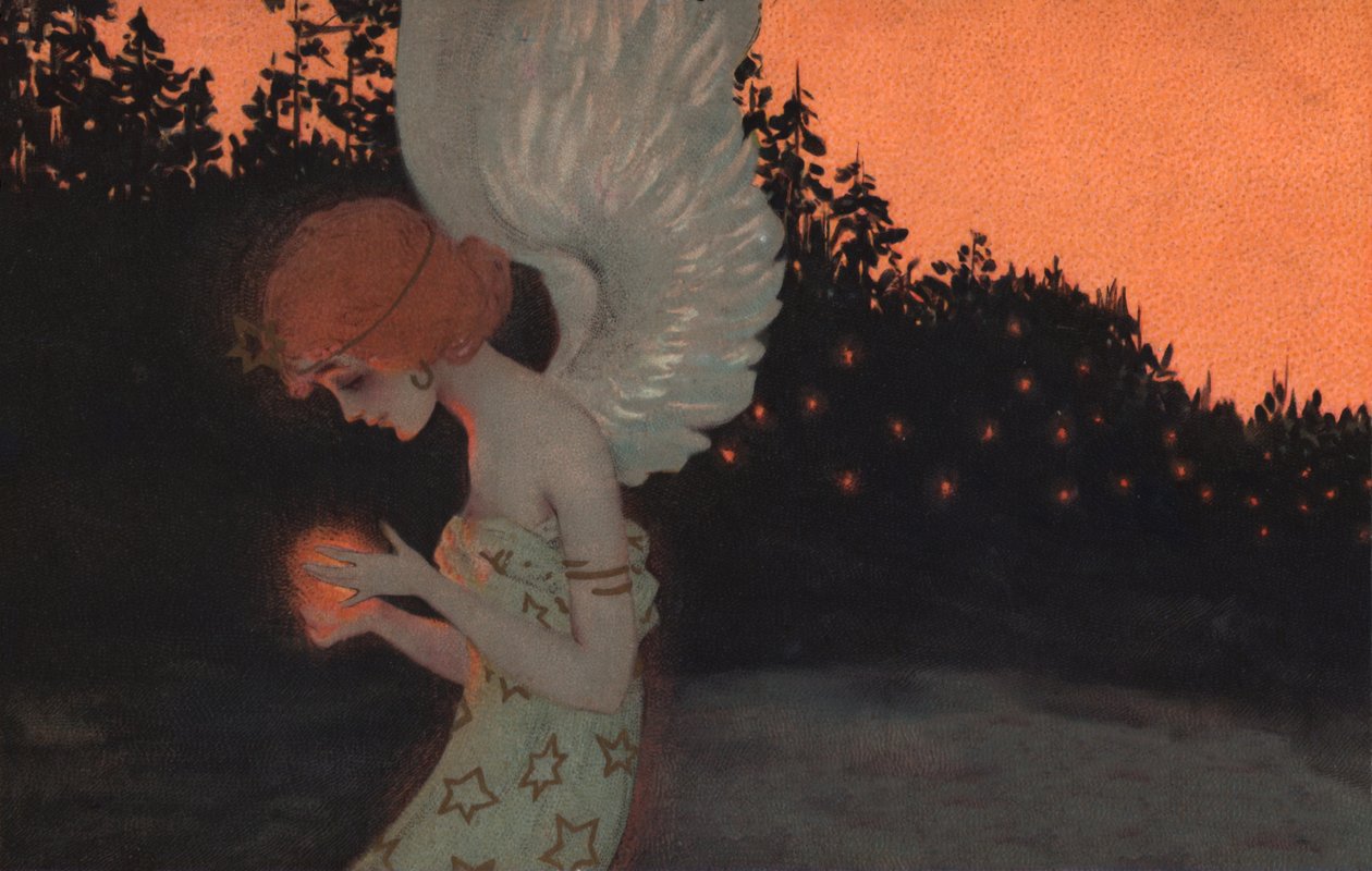 Christmas Angel by Raphael Kirchner: Buy fine art prints