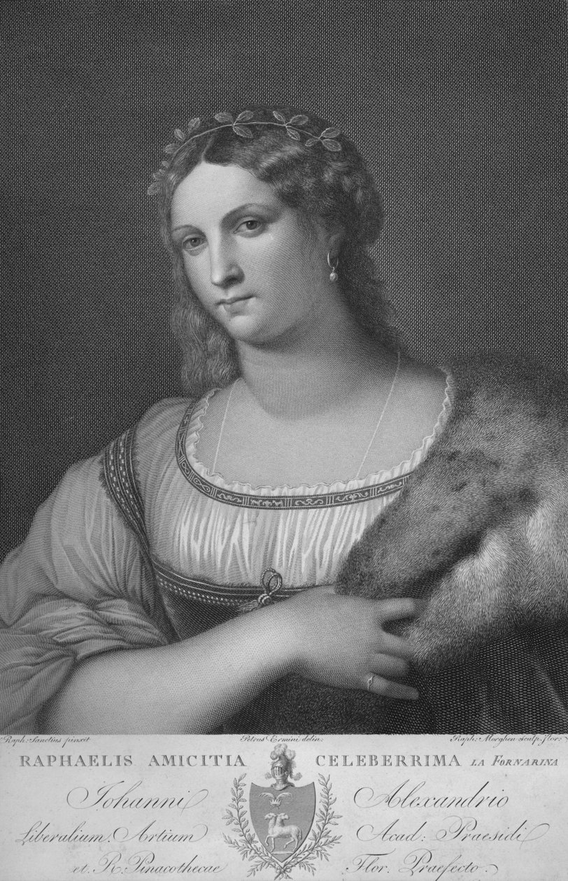 La Fornarina, c1814 by Raphael Morghen