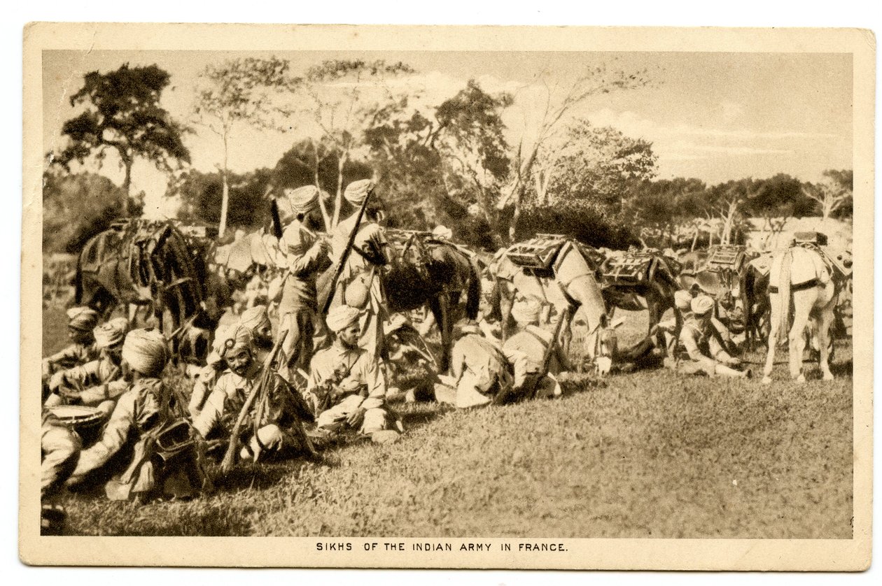 Sikhs of the Indian Army in France, 1914-15 by Raphael Tuck and Sons