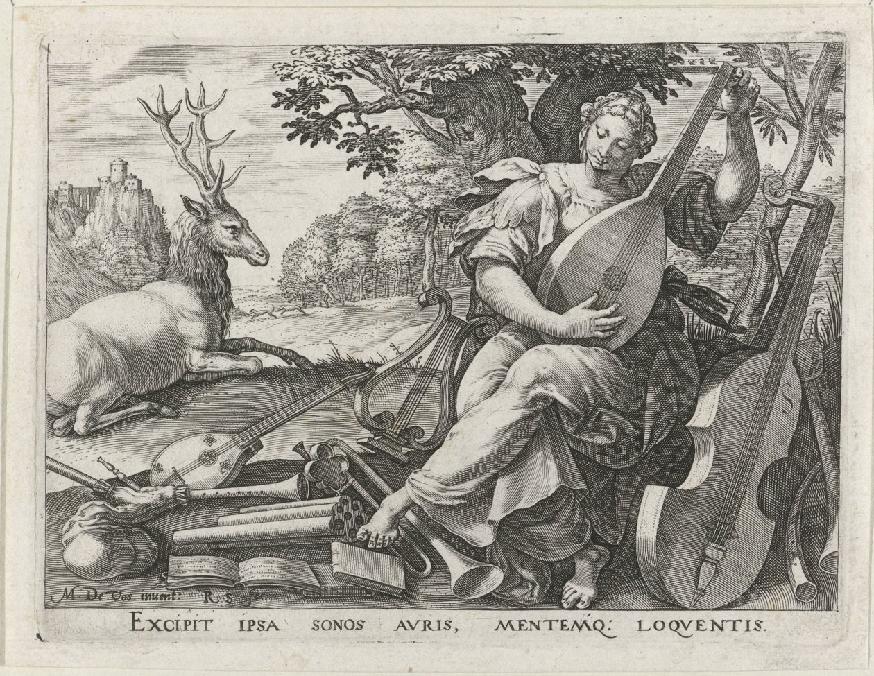 Hearing by Raphaël Sadeler (I)