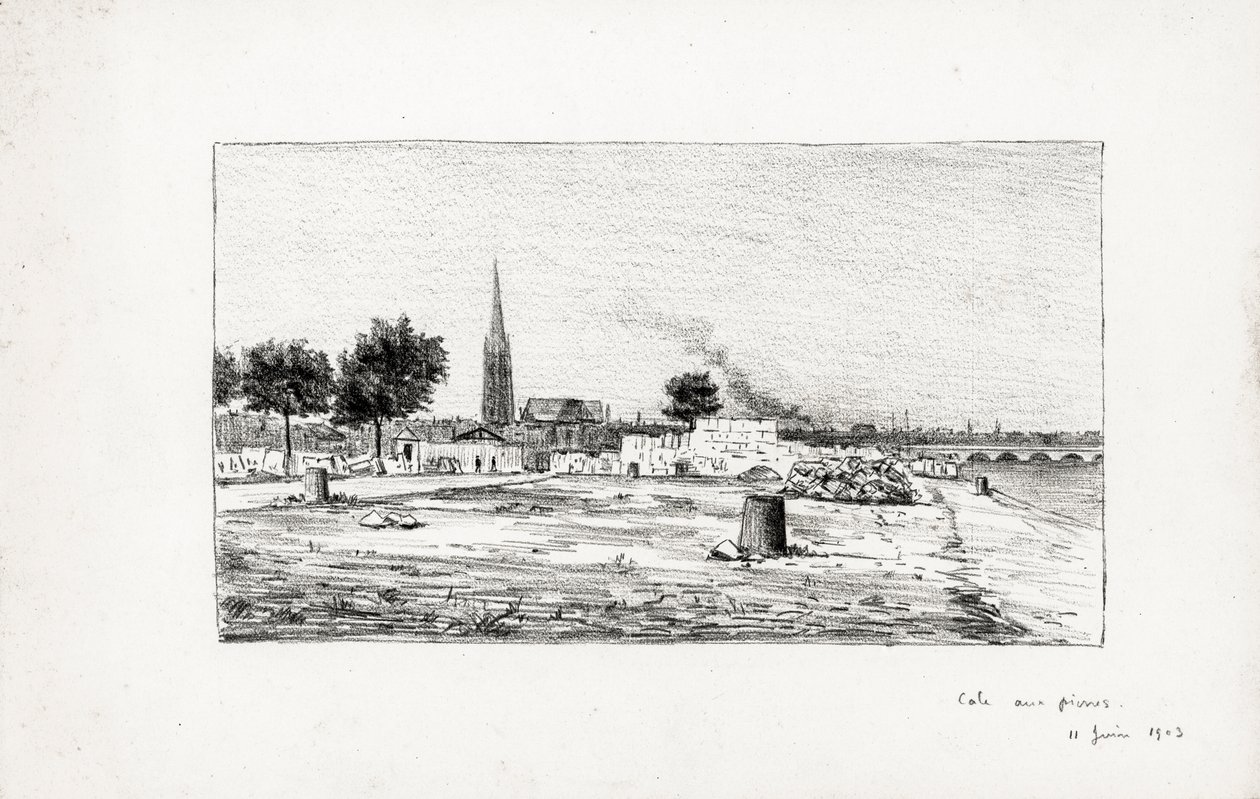 Bordeaux, Stone Quay, June 11 by Raymond Bonnefon