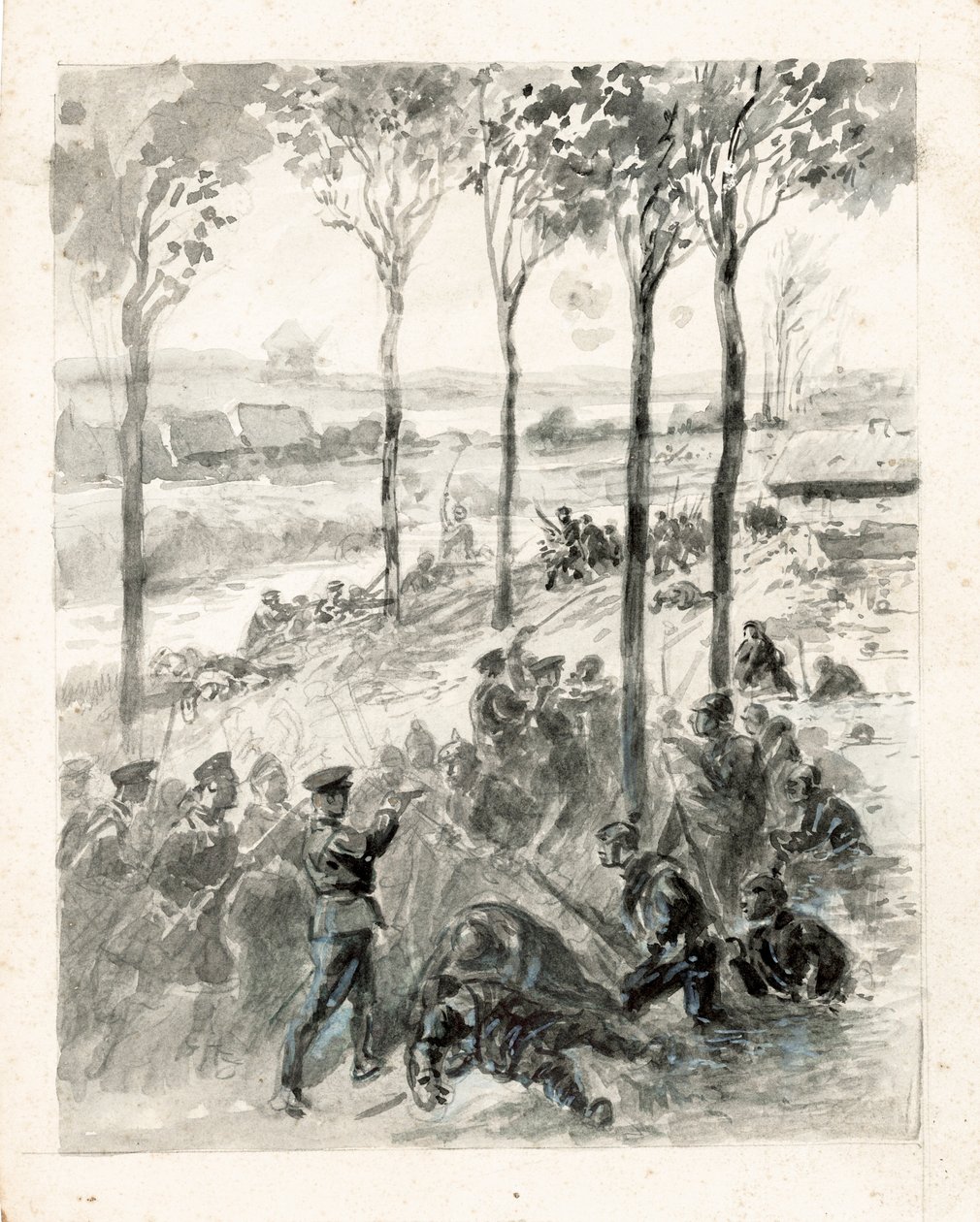 Close combat between French and German by Raymond Bonnefon
