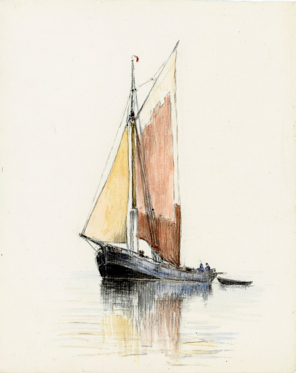 Gabare on the Gironde estuary by Raymond Bonnefon