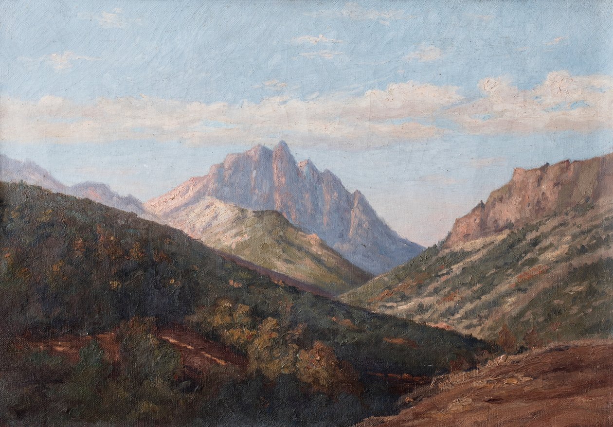 Landscape, mountains by Raymond Bonnefon