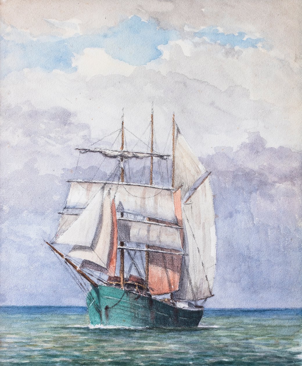 Three Masts by Raymond Bonnefon