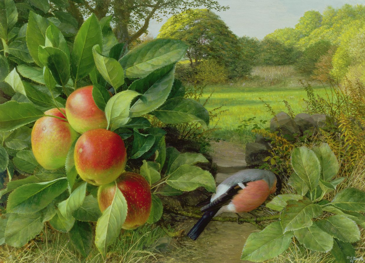 Katja Apple and Bullfinch by Raymond Booth