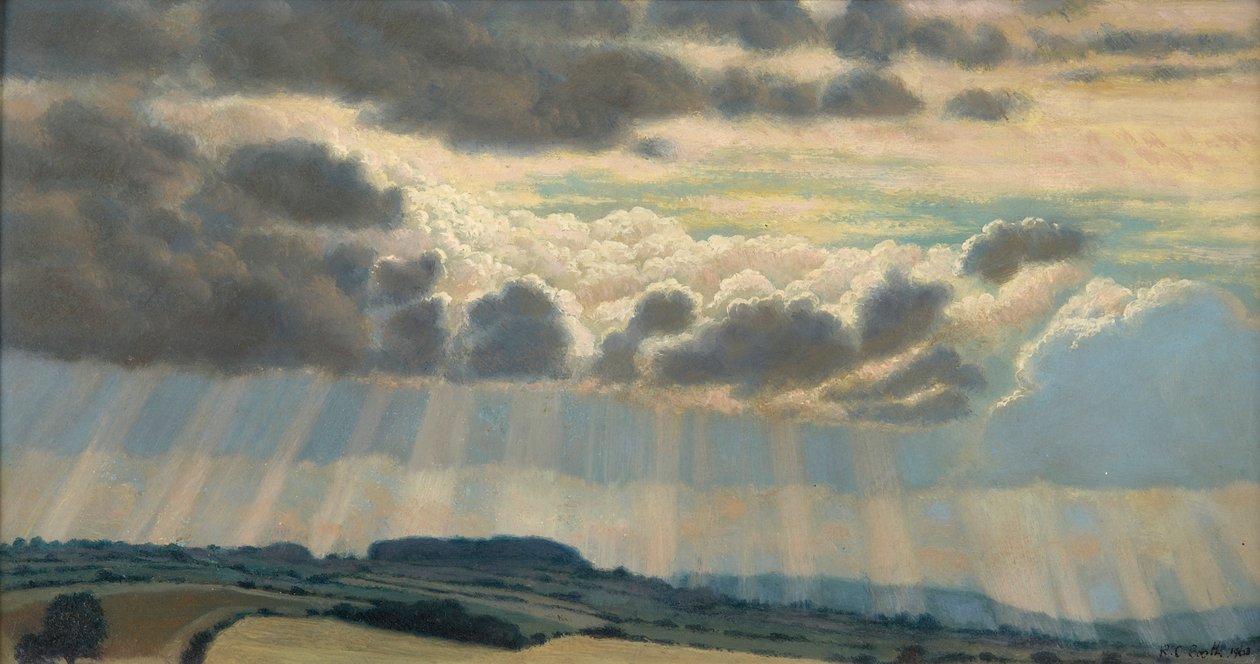 Landscape with clouds by Raymond Booth