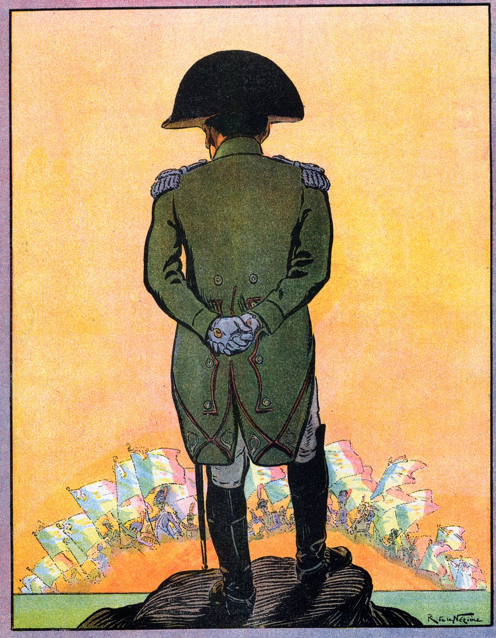Portrait of Napoleon I (1769-1821) on the island of St Helena, from 