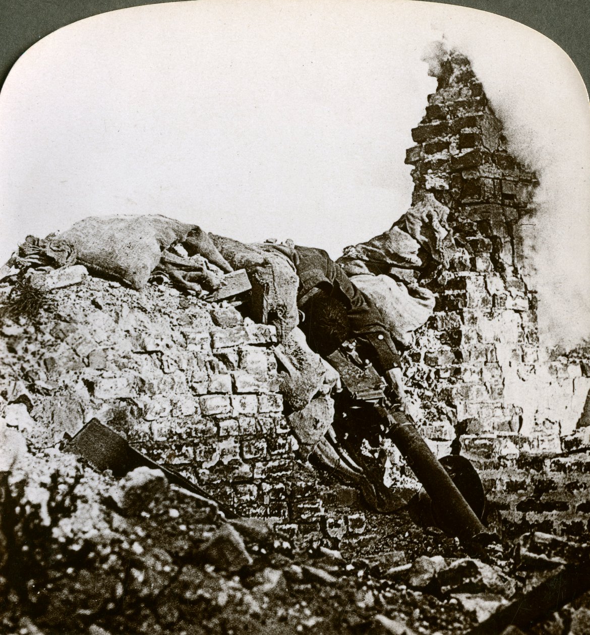Knocked Out German Machine Gun Position, Monchy, Battle of Arras, World War I, 1917-1918 by Realistic Travels Publishers