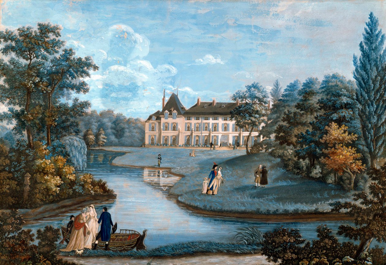 View of the Facade and the Park of the Castle of Malmaison by Regina Catherine Carey