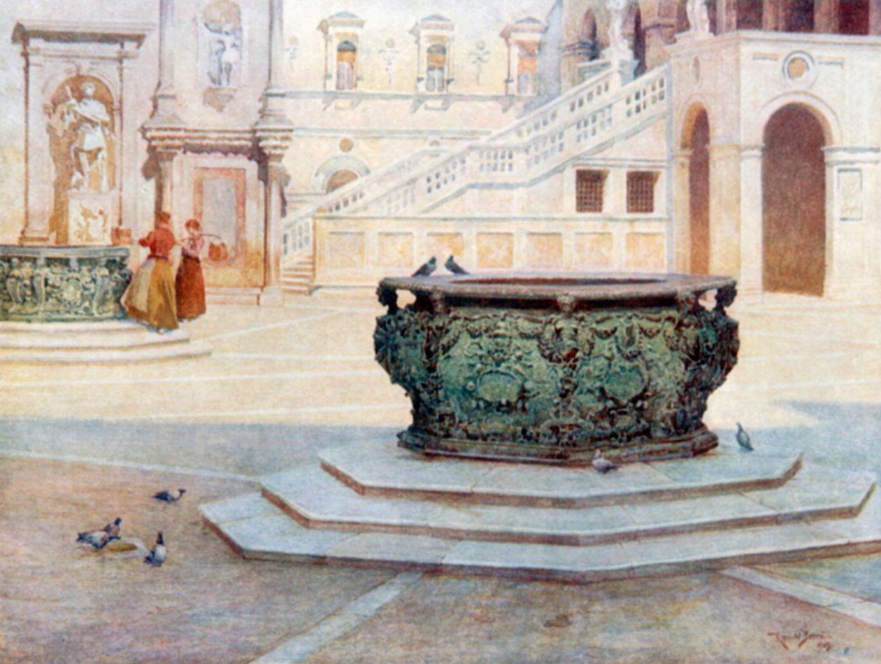 Courtyard of Palazzo Ducale by Reginald Barratt